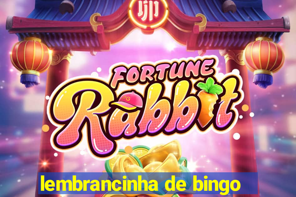 lembrancinha de bingo